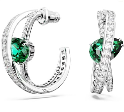 Swarovski Hyperbola SW5665334 Silver Hoop Earrings