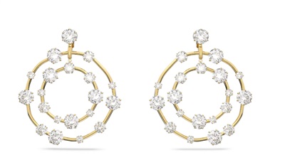 Swarovski Constella SW5635362 золотистые серьги-клипсы