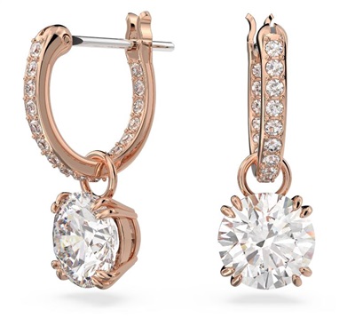 Swarovski Constella SW5639975 Rose Gold Drop Earrings