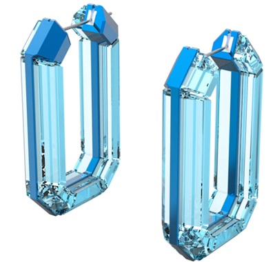 Swarovski Lucent SW5600788 Blue Hoop Earrings