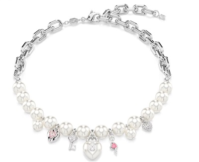 Swarovski Idyllia:all Ard Pink 5749601 Silver Necklace