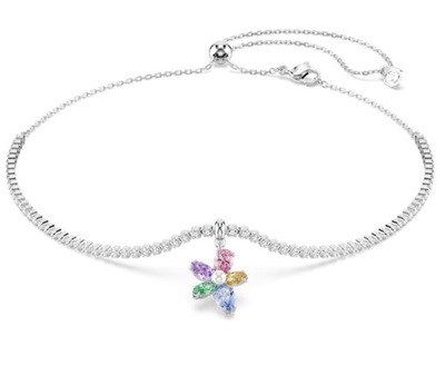 Swarovski SW5749189 — колье серебристого цвета с цветочным мотивом