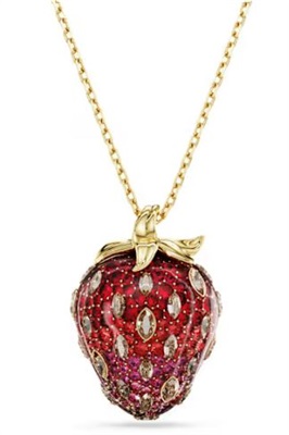 Swarovski Idyllia Strawberry SW5742676 Gold Necklace