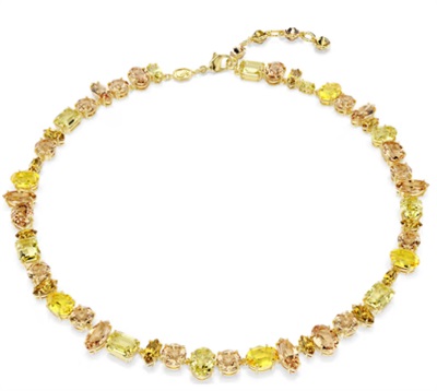 Колье Swarovski Gema Tennis SW5718071 коричневое и жёлтое