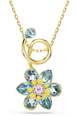 Swarovski Idyllia pendant, Flower SW5709029 Kolye Altın
