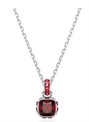 Swarovski Birthstone pendant, January SW5651709 Red Necklace