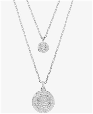 Swarovski Meteora layered pendant SW5684244 Kolye Gümüş