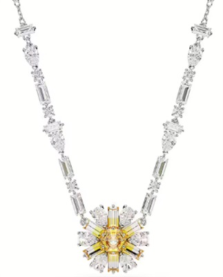 Swarovski Idyllia necklace, Flower SW5679916 Kolye Gümüş