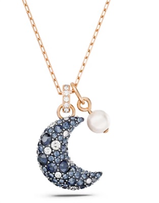 Swarovski Luna Pendant Moon SW5671585 Necklace Rose Gold