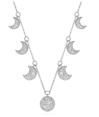 Swarovski Luna Choker SW5666178, серебристое колье