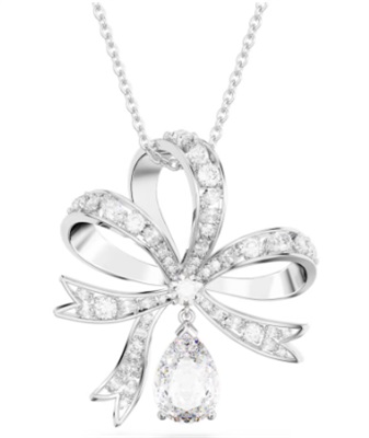 Swarovski Volta pendant, Bow, Large SW5647561 Kolye Gümüş