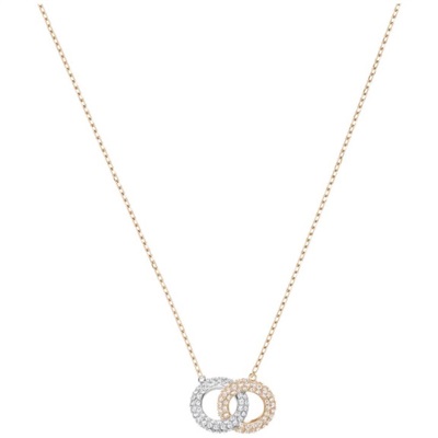 Swarovski Stone Necklace Double Silk SW5414999 Silver/Rose