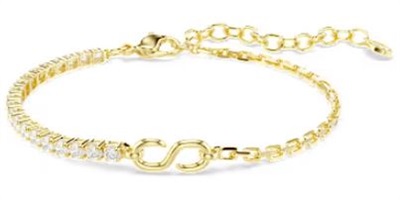 Swarovski Matrix Chain 5753925 Gold Bracelet