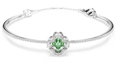 Swarovski Una Clover 5757791 Grey and Green Bracelet