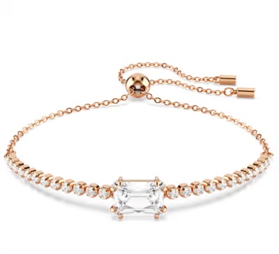 Swarovski Matrix Tennis Bracelet SW5730706 Pink Gold