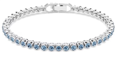 Теннисный браслет Swarovski Imber Emily SW5734239, серебристый и синий