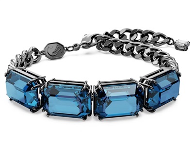 Swarovski Millenia SW5671250, чёрный браслет с огранкой «октагон»