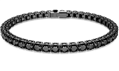 Swarovski Matrix Tennis Bracelet SW5664154, чёрный браслет