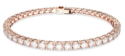 Браслет Swarovski Matrix Tennis SW5657657, розовое золото, 5657660