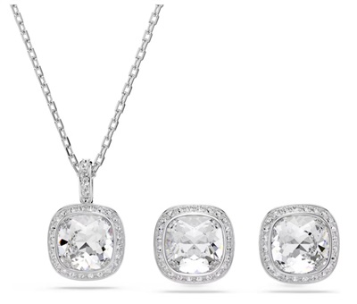 Swarovski Una:set Cushion 5754343 Takı Seti Gümüş