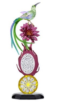 Swarovski Idyllia Sugarbird and Dragon Fruit Totem SW5677289 — хрустальная статуэтка
