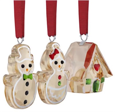 Swarovski Holiday Cheers набор украшений «Пряничные фигурки» SW5701511, разноцветный