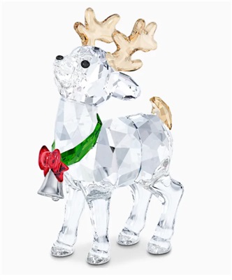 Swarovski Santa's Reindeer SW5532575 Crystal Ornament