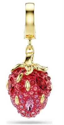 Swarovski Idyllia Strawberry SW5743136 Gold Charm