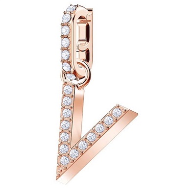 Swarovski Remix Alphabet V SW5437610 Charm Rose Gold