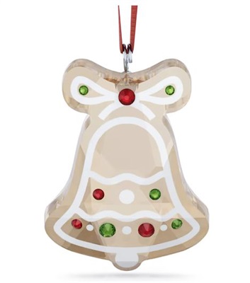Swarovski Holiday Cheers Gingerbread Bell Ornament SW5681580 Gold