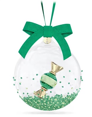 Swarovski Holiday Cheers Dulcis Ball Ornament, Green SW5688312 Yeşil