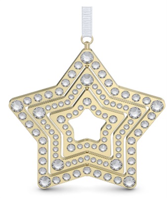Swarovski Holiday Magic Star Ornament L SW5655938, золотой