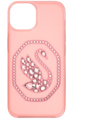 Swarovski Smartphone case, Swan, iPhone® 14 SW5649849 Pembe