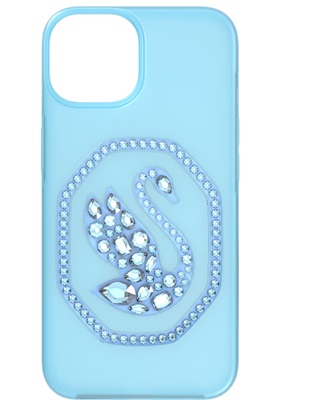 Swarovski Signum Swan iPhone 14 Pro Blue Phone Case SW5649832