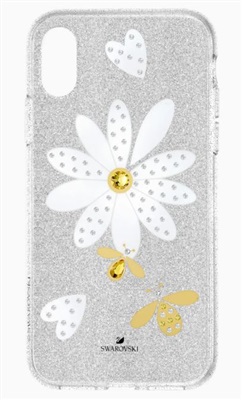 Swarovski Eternal Flower Чехол для iPhone XS Max SW5533978, серебристый