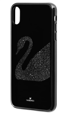 Swarovski Swan Fabric iPhone XR Phone Case SW5474747 Black