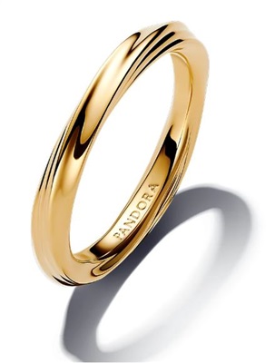 Pandora 163888C00 Золотистое кольцо