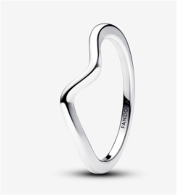 Pandora Polished Wave Ring 193095C00 Silver Ring