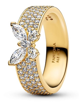 Pandora 164270C01 золотистое кольцо