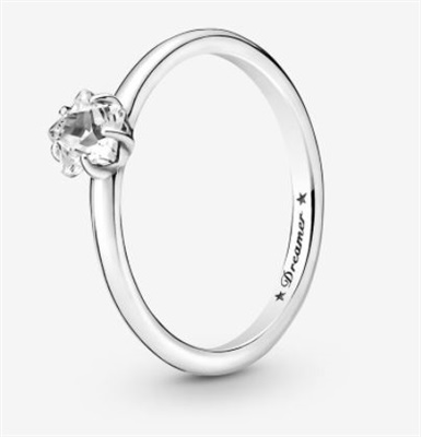 Pandora Gökyüzü Işıltılı Yıldız Tektaş Yüzük 190026C01 Gümüş