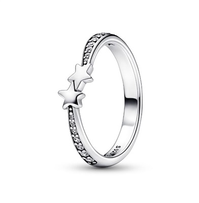 Pandora 192365C01 Shooting Stars Ring, Silver