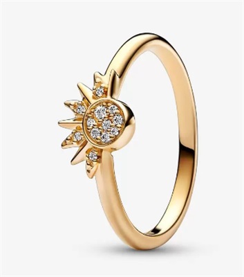 Pandora Celestial Sparkling Sun Ring 162674C01 Gold