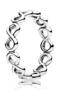 Pandora Infinite Shine 190994, серебристое кольцо