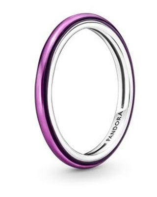 Кольцо Pandora ME 199655C01, серебристое с фиолетовым