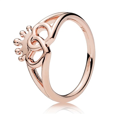 Pandora Rose United Regal Hearts Ring 187685 Yüzük Rose Gold