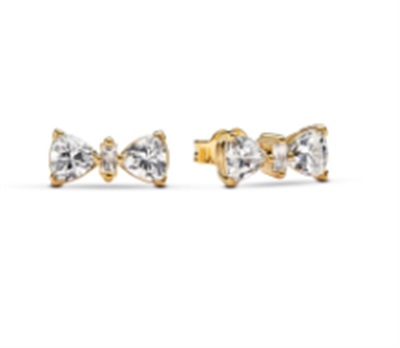 Pandora 263507C01 Золотистые серьги