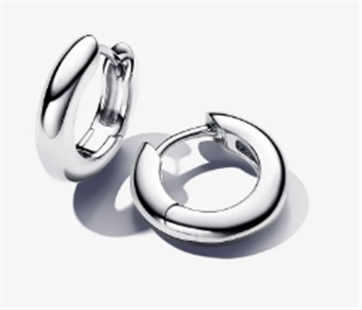 Pandora 293320C00 — круглые серьги-кольца, серебристые