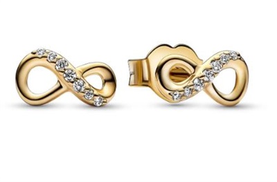 Pandora 268820C01 Золотистые серьги