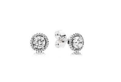 Pandora Klasik Zarafet Çivi Küpe 296272CZ Gümüş