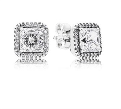 Pandora Timeless Elegance, Clear CZ 290591CZ Küpe Gümüş